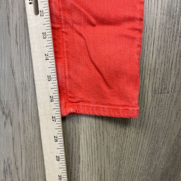 Rag & Bone Jeans Womens 26 Red Skinny Stretch Ankle Zip PFD Style W15270337 - Picture 10 of 11